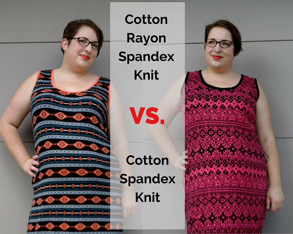 Cotton Rayon Spandex Knit VS Cotton Spandex Knit
